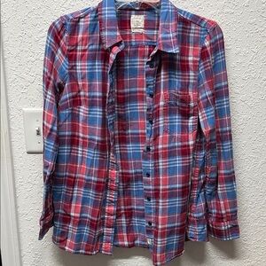 GAP Red and Blue Plaid Shirt